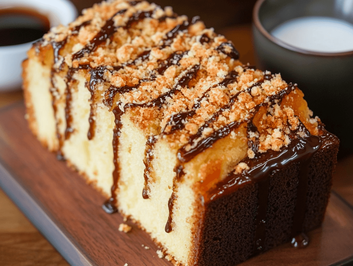 Crunchy top pound cake