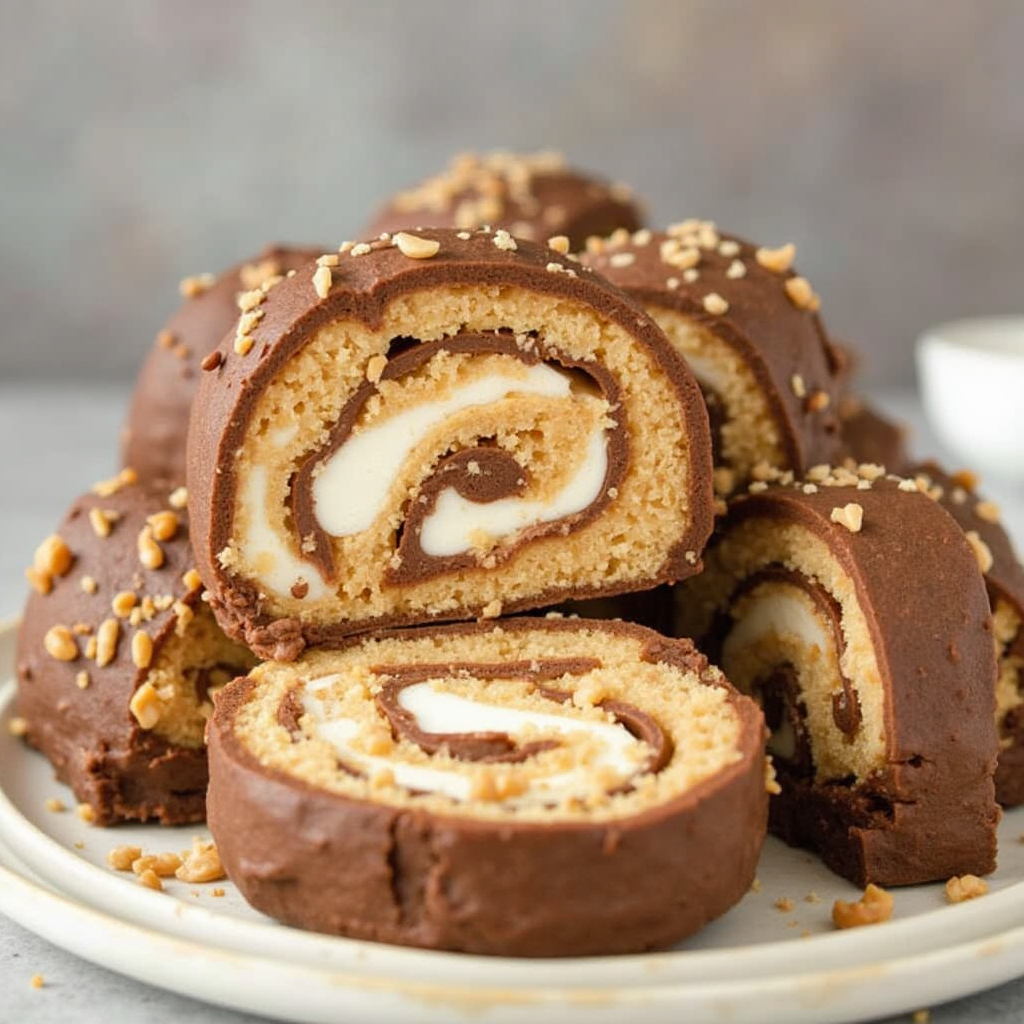 Chocolate and Peanut Butter Dream Roll